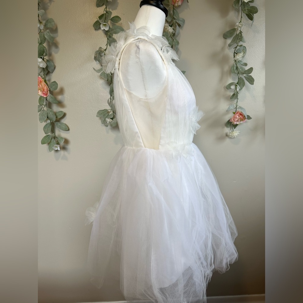Katie May Cassia Floral Tulle Minidress - Picture 9 of 11